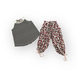 Paper Wings Girls Tank And Capris Outfit